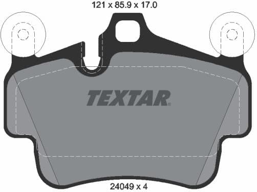 Brake Pad Set, disc brake 2404903
