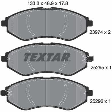 Brake Pad Set, disc brake Q+ 2397406