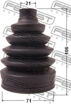 Bellow Kit, drive shaft 1017P-AV - image 2