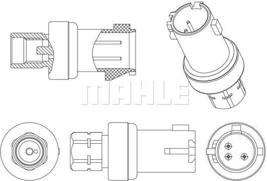 Pressure Switch, air conditioning BEHR *** PREMIUM LINE *** ASE 6 000P - image 2