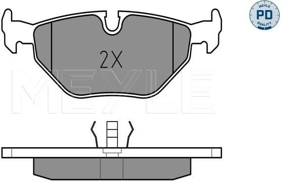 Brake Pad Set, disc brake MEYLE-PD: Advanced performance and design. 025 216 0717/PD