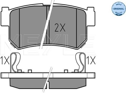 Brake Pad Set, disc brake MEYLE-ORIGINAL: True to OE. 025 236 7315/W