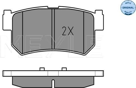 Brake Pad Set, disc brake MEYLE-ORIGINAL: True to OE. 025 236 7315/W - image 2