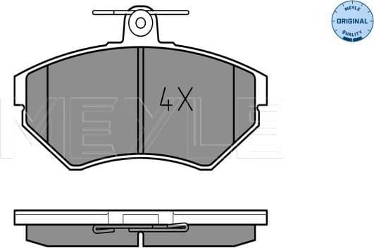 Brake Pad Set, disc brake MEYLE-ORIGINAL: True to OE. 025 219 4516