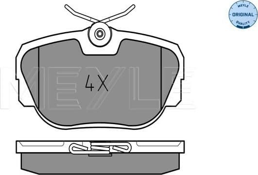 Brake Pad Set, disc brake MEYLE-ORIGINAL: True to OE. 025 211 7317