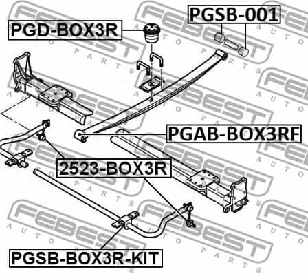 Bushing, leaf spring PGSB-001 - image 2