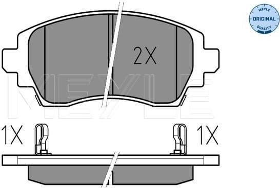 Brake Pad Set, disc brake MEYLE-ORIGINAL: True to OE. 025 230 8818/W