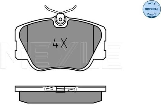Brake Pad Set, disc brake MEYLE-ORIGINAL: True to OE. 025 209 4119