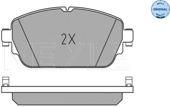 Brake Pad Set, disc brake MEYLE-ORIGINAL: True to OE. 025 220 3119