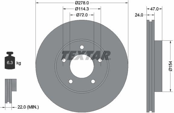 Brake Disc PRO 92146503