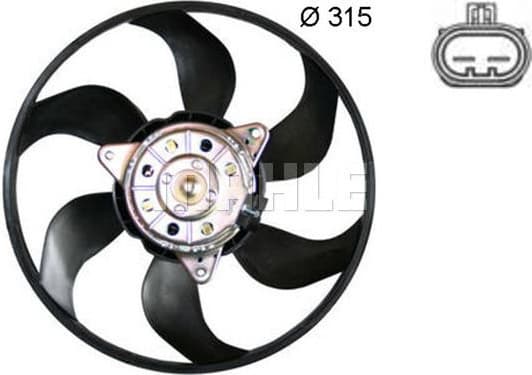 Fan, engine cooling BEHR CFF 382 000S