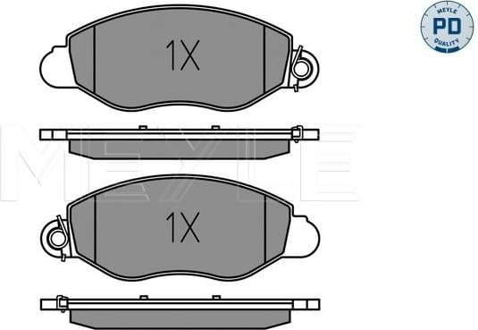 Brake Pad Set, disc brake MEYLE-PD: Advanced performance and design. 025 234 3418/PD - image 2