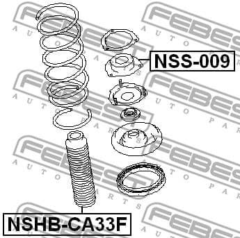 Protective Cap/Bellow, shock absorber NSHB-CA33F - image 2