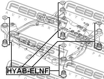 Bushing, axle beam HYAB-ELNF - image 2