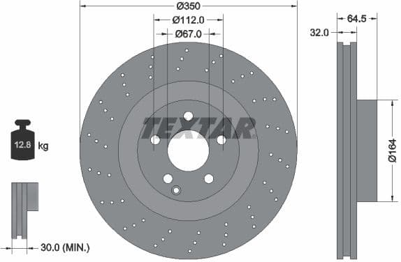 Brake Disc PRO+ 92176405