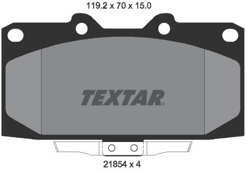 Brake Pad Set, disc brake 2185401