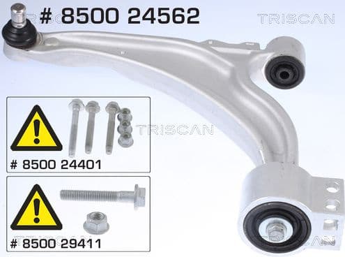 Control/Trailing Arm, wheel suspension 8500 24562