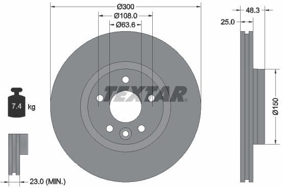 Brake Disc PRO 92255703