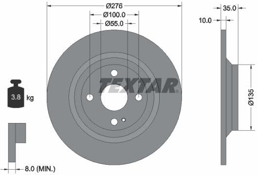 Brake Disc PRO 92188303