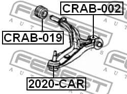 Mounting, control/trailing arm CRAB-019 - image 2
