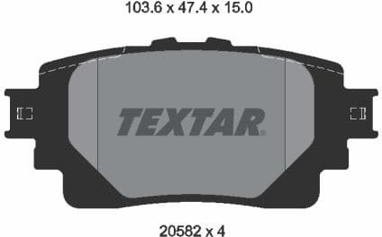 Brake Pad Set, disc brake 2058201