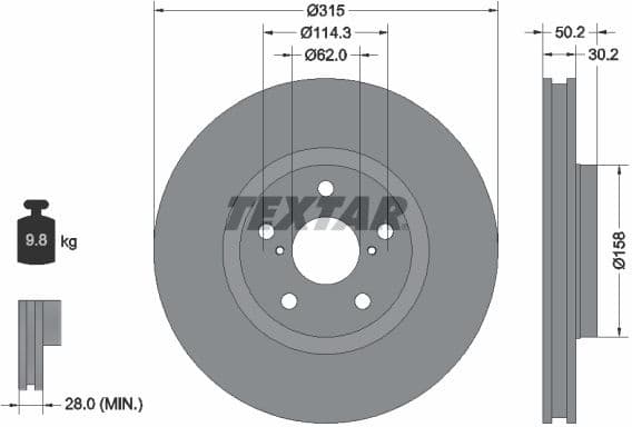 Brake Disc PRO 92185603