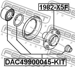 Wheel Hub 1982-X5F - image 2