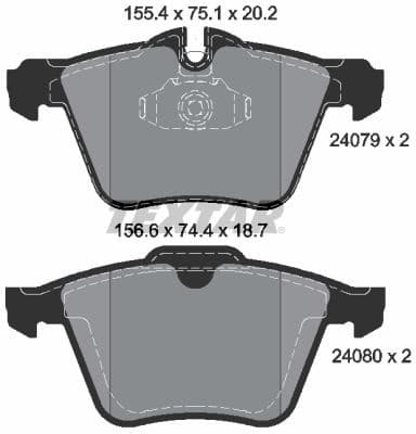 Brake Pad Set, disc brake Q+ 2407903