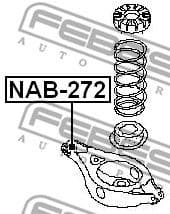 Mounting, control/trailing arm NAB-272 - image 2