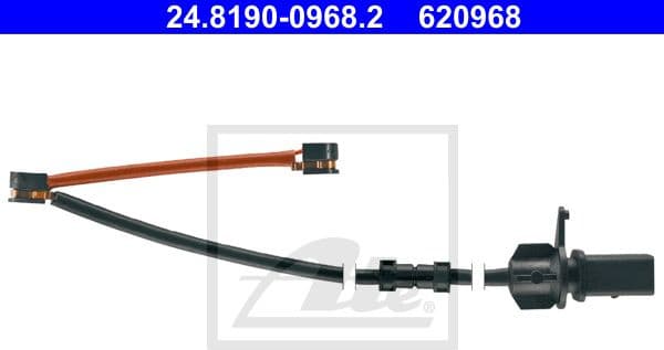 Warning Contact, brake pad wear 24.8190-0968.2