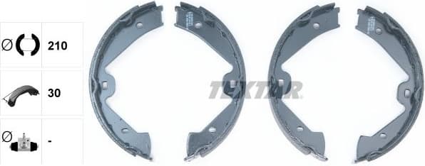 Brake Shoe Set, parking brake 91074700