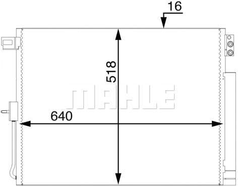 Condenser, air conditioning BEHR AC 45 000S