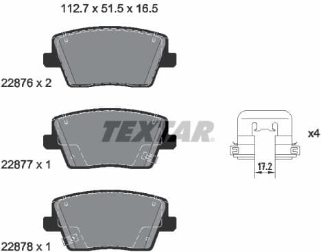 Brake Pad Set, disc brake Q+ 2287601