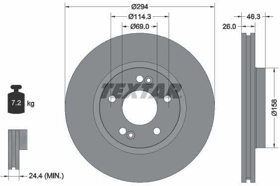 Brake Disc PRO 92136403