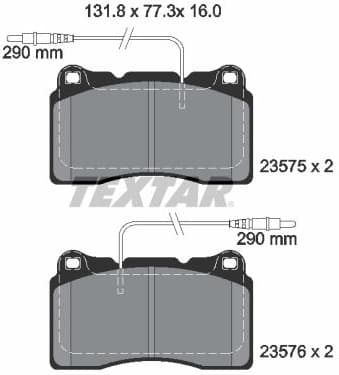 Brake Pad Set, disc brake Q+ 2357501