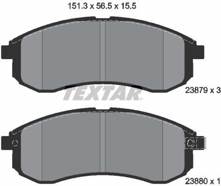 Brake Pad Set, disc brake 2387902