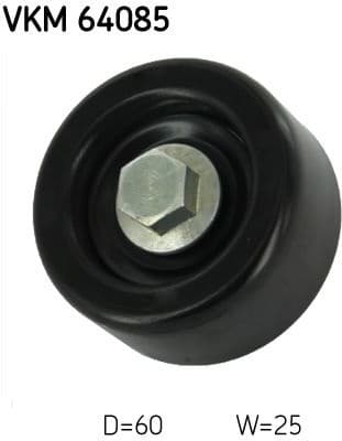 Deflection/Guide Pulley, V-ribbed belt VKM 64085