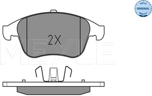 Brake Pad Set, disc brake MEYLE-ORIGINAL: True to OE. 025 247 0917