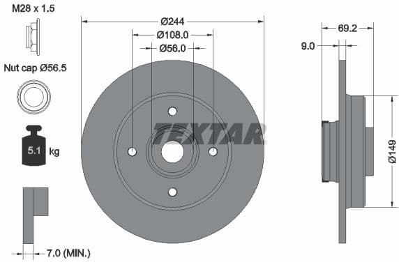 Brake Disc PRO 92305403