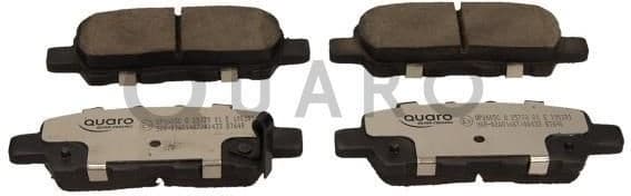 Brake Pad Set, disc brake QUARO SILVER CERAMIC QP2605C