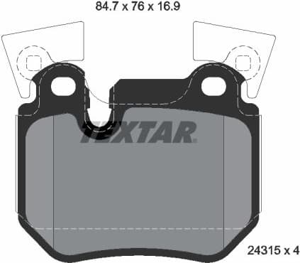 Brake Pad Set, disc brake Q+ 2431501