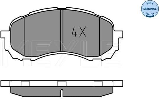 Brake Pad Set, disc brake MEYLE-ORIGINAL: True to OE. 025 243 7217/W