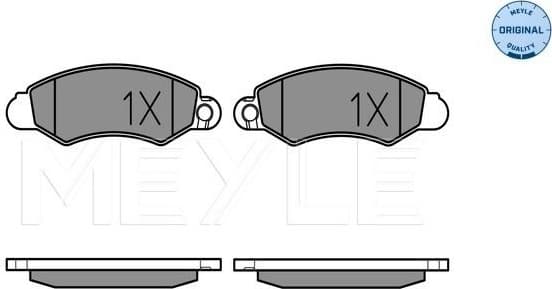 Brake Pad Set, disc brake MEYLE-ORIGINAL: True to OE. 025 232 9614/W - image 2