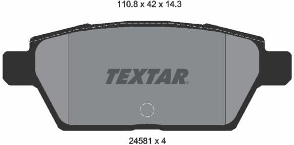 Brake Pad Set, disc brake 2458102