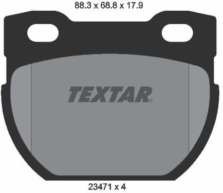 Brake Pad Set, disc brake Q+ 2347103