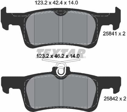 Brake Pad Set, disc brake Q+ 2584104