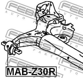Bushing, axle beam MAB-Z30R - image 2