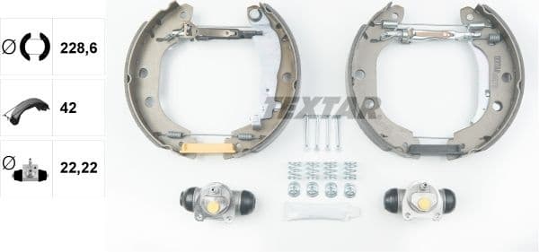 Brake Shoe Set Shoe Kit Pro 84052701