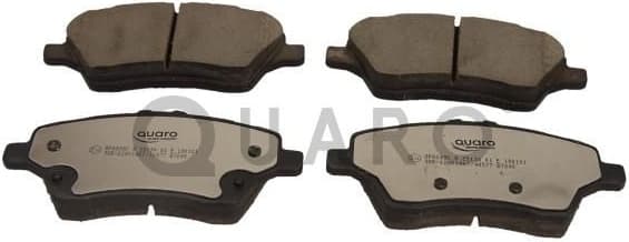 Brake Pad Set, disc brake QUARO SILVER CERAMIC QP8249C