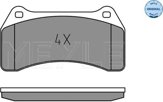 Brake Pad Set, disc brake MEYLE-ORIGINAL: True to OE. 025 234 8916
